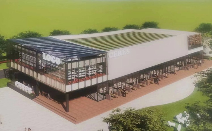 安徽造甲鄉農業科技展示中心織物幕墻